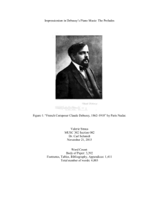 Impressionism in Debussy's Piano Music: The Preludes Figure 1