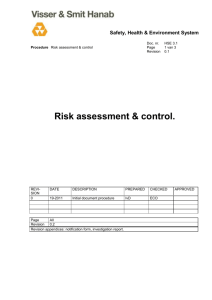 HSE 3 1 Risk assessment control rev 2
