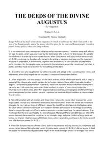 Deeds of the Divine Augustus Text