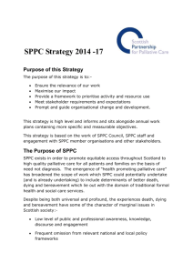 SPPC Strategy 2014 - 2017 - Scottish Partnership for Palliative Care