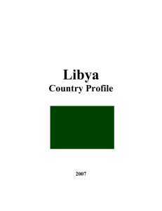 Libya Country Profile 2007 Great Socialist People's Libyan Arab