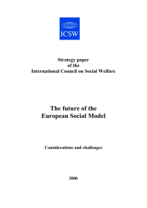 Future of Social Model Strategy paper