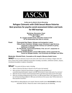 ASCSA Forum - refugee claimants CSA