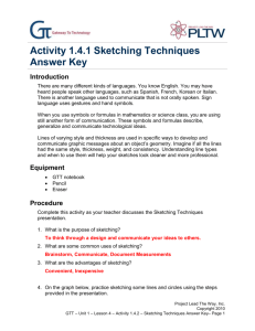 Activity 1.4.2 Sketching Techniques Answer Key