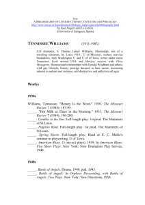 Tennessee Williams (1911-1983)