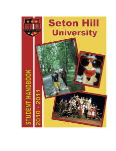 Table of Contents - Seton Hill University Unified Authentication Service