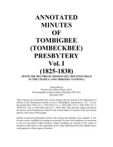 minutes - The Presbytery of St. Andrew