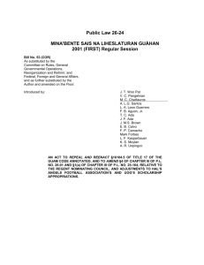 Public Law 26-24, Guam Code Annotated.