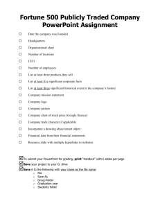PowerPoint Company Assignment