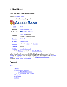 History of Allied Bank Ltd