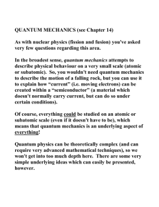 Notes on Quantum Theory