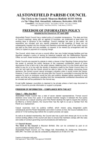 Freedom of Information Policy Approved April 2009