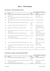 Conference Program Guide (Version 1) of WiCOM 2010