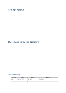 Business Process Report