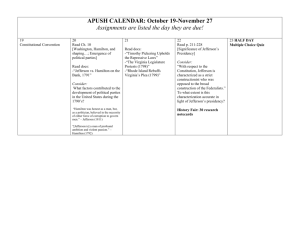 APUSH CALENDAR: October 19