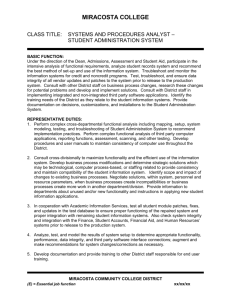 student administration system