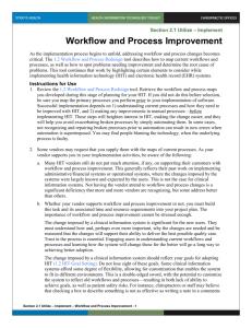 2.1 Workflow and Process Improvement