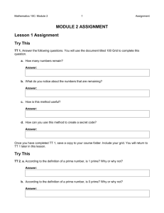 Lesson 1 Assignment - Rocky View Schools Moodle 2
