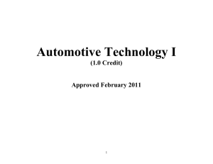 Automotive Technology I