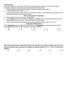 Electron Configuration Practice Worksheet