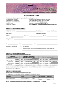 Registration - Singapore General Hospital