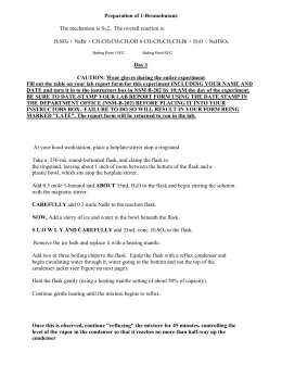 preparation of 1 bromobutane and reactivity of preparation of 1 bromobutane and reactivity of