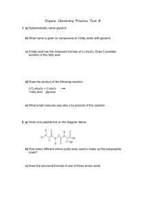 Systematically name glycerol - BHS Chemistry