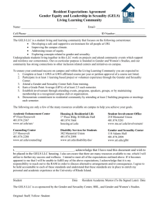 GELS LLC Resident Expectations Agreement