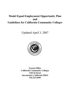 State Model Equal Employment Opportunity Plan