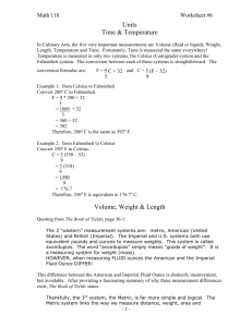 Worksheet #1 - Math Online - WELCOME to the Online Math at
