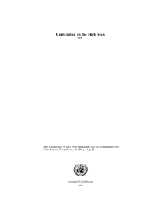 Convention on the High Seas - United Nations