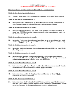 2009-2010 English Questions Set 14