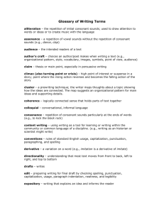 Glossary of Writing Terms