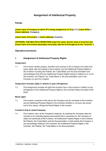 IP Deed of Assignment