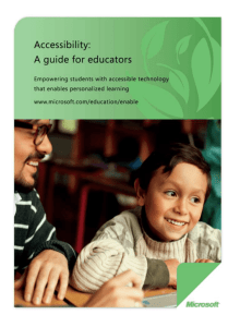 Accessibility in the classroom