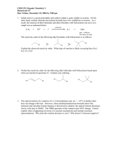 CHM 251 Organic Chemistry I