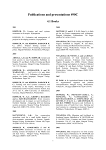 Publications and presentations 490C 4.1 Books 1 2011 DOPPLER