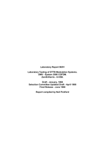 Lab Report on DMV Cofdm & ATSC 8