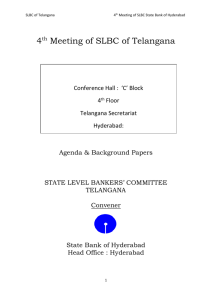 SLBC-MEET-0614 - State Level Bankers' Committee, Telangana