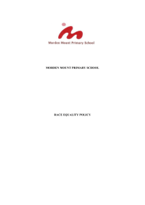 Race Equality - Morden Mount Primary School