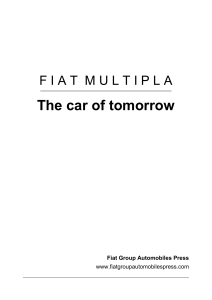 Fiat Multipla the car of tomorrow