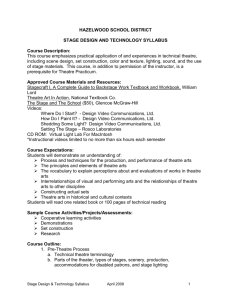 Stage Design and Technology Syllabus
