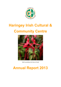 Haringey Irish Cultural & Community Centre Wild Fuscia/Deora De