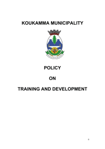 training and development policy