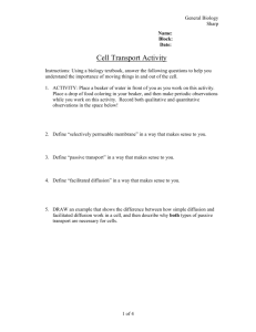 Cell Transport Activity