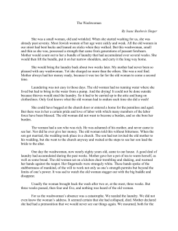 The washwoman questions and answers picture