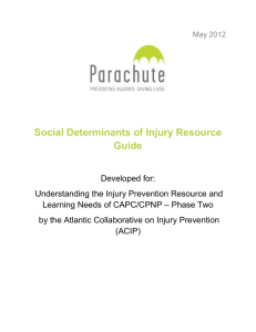 The Social Determinants of Injury Resource Guide