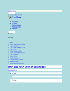 Bio Rox - DNA and RNA Venn Diagram
