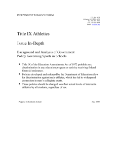What is Title IX? - National Wrestling Coaches Association