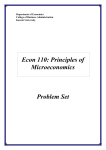 Econ 110: Principles of Microeconomics